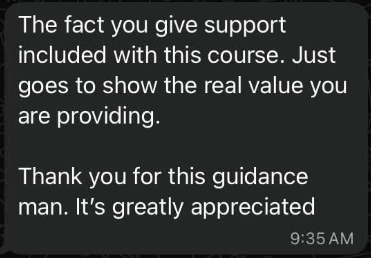 Buyer feedback on support